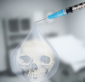 Syringe deaths head